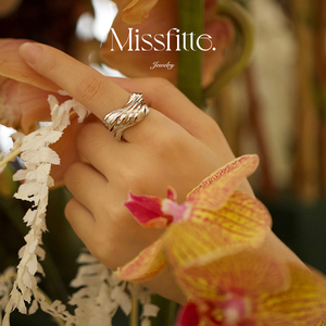 missfitte【eternity and a day】tune 渐变开口戒指时尚设计师款