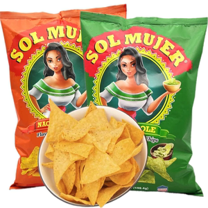 美国进口墨西哥少女芝士浓香味牛油果味玉米片189.4g袋装膨化食品