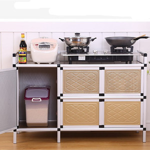 碗柜简易出租房用厨柜简易家用厨房柜子灶台柜橱柜一体出租屋碗柜