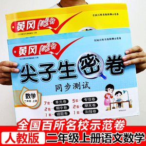 2023新 二年级下册试卷测试卷全套语数同步练习册人教版 小学2上学期语文数学黄冈尖子生密卷名卷单元期中期末天天练100分冲刺卷子