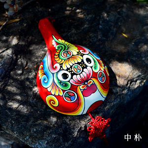 中朴民艺陕西社火马勺脸谱中国风商务礼品非遗民俗古风纯手工挂件