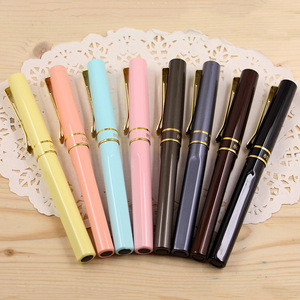 糖果色烂笔头8037书写钢笔小学生中学生专用考试吸墨练字特细水笔