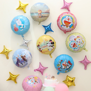 哆啦A梦动漫卡通铝膜飘空气球宝宝儿童周岁生日派对布置装饰用品