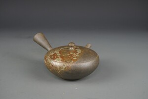 日本 常滑烧 水野阳景 马未都九宫壶千日款 玉质藻挂 朱泥紫砂壶