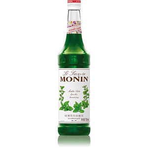 莫林MONIN绿薄荷风味糖浆玻璃瓶装700ml咖啡鸡尾酒苏打水果味饮料