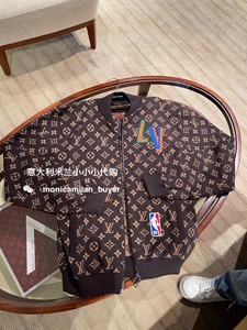 意大利代购 lv 路易威登 21款 nba合作款男士满印老花夹克外套
