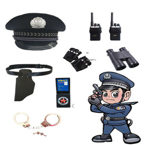 男女小孩警察帽子交警帽成人表演演出道具警官帽子六一儿童幼儿园
