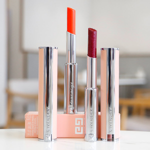 givenchy纪梵希小粉皮口红变色润唇膏粉色小羊皮01细管301限量302