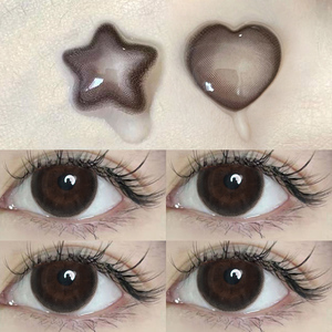 爱心形美瞳女日抛10片装一次性方形异形年抛2022年新款隐形眼镜tn