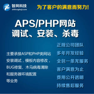 PHP .NET网站托管/安全维护 网站维护修改/木马查杀病毒清理防护