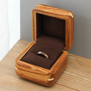 非洲花梨木戒指盒实木求婚钻戒盒木质结婚对戒盒婚戒盒收藏收纳盒