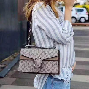 国现gucci/古奇 经典款棕配色28cm酒神包 单肩包 手提包 多色可选