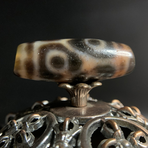 【一物一图】【现货即发】黑橘肉至纯龟甲六眼天珠 老料风化包浆