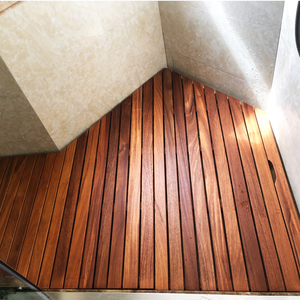 0013人付款淘宝缅甸柚木踏板防滑垫淋浴房卫生间防腐实木地板洗澡防隔