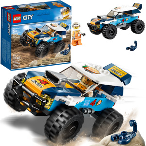lego乐高60218城市系列沙滩越野车 沙漠拉力赛车益智拼插积木玩具