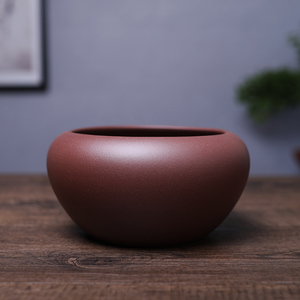 小号紫砂钵盂茶洗出家僧人和尚居士素食钵碗僧钵佛碗圆钵佛具用品