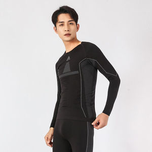 悍途(humtto)户外功能内衣男秋冬新款户外运动保暖内衣黑灰色xl