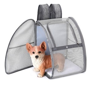 网格透气带天窗宠物太空包透明装猫咪笼子箱可折叠外出猫狗双肩包