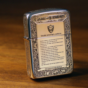 zippo纯银打火机正版复刻1941冰与火之歌原装正品煤油zp男士礼物