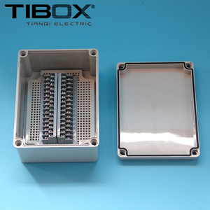 TIBOX工控盒电缆接线盒150*200*100mm 30P-S 塑料端子电源分线盒
