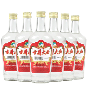 50度古井贡酒古井大曲 500ml*6瓶白酒整箱装高度白酒光瓶装
