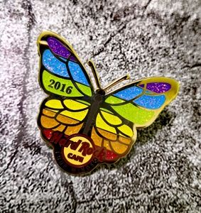 hard rock 硬石four winds同性恋蝴蝶徽章(限量100)