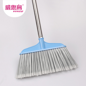 家用不锈钢长柄扫把细密扫把丝可替换扫把头便宜扫地长杆塑料扫帚