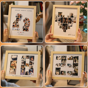 相框照片定制生日礼物520情人节女友diy一周年纪念日送男朋友情侣