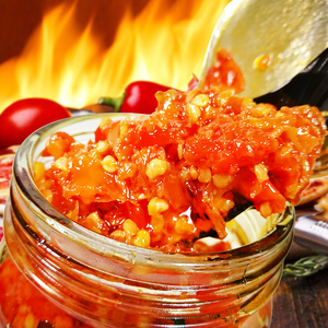 5012人付款淘宝海南辣椒酱 野山红辣椒300g琼酱王油泡香辣下饭酱