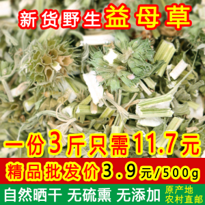 益母草蒙山野生新货中药材泡水红糖姜暖姨妈月经花茶泡脚泡澡原料