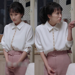 都挺好李念朱丽同款衣服女2019春装韩版白色长袖雪纺衬衫学生