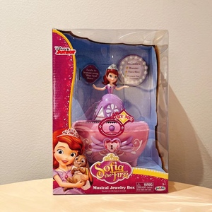 迪s尼专柜苏菲亚公主索菲亚搪胶沙龙娃娃女孩玩具礼物音乐盒关节