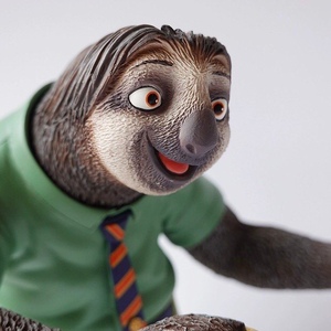 新品疯狂闪电15树懒正版动物手办模型城公仔树袋熊玩偶摆件细节美