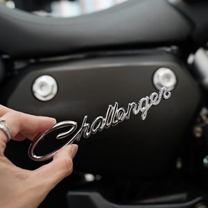 金吉拉改装金属贴纸 challenger挑战者 车标贴 装饰贴