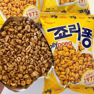 韩国进口克丽安CROWN大麦粒棉花糖巧克力味爆米花儿童休闲零食