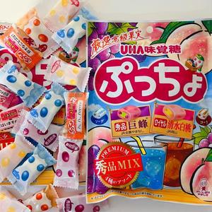 日本进口UHA悠哈普超软糖水果味觉橡皮糖汽水混合味软糖喜糖零食