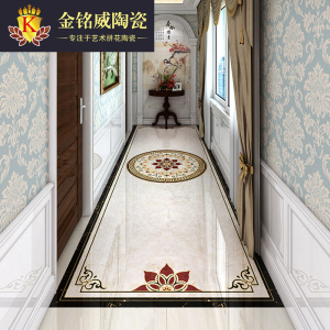 金铭威 客厅拼花地砖入户玄关欧式图案过道走廊地板砖瓷砖800x800