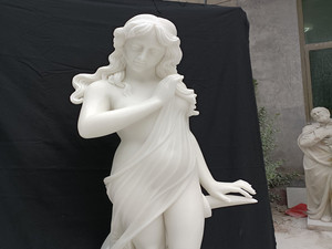 汉白玉曲阳石雕欧式西方人物月亮女神大理石雕刻美女雕像石材摆件