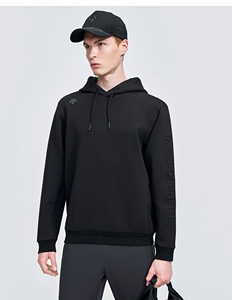 迪森特element系列秋冬新品男子针织拉绒连帽卫衣运动休闲上衣