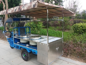 小吃架电动三轮小吃车杂粮煎饼车摆摊夜市早餐车手推车