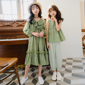 4929人付款天猫闺蜜装夏季日系套装女学生宽松爱心印花短袖t恤 阔腿裤