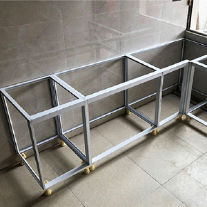 瓷砖橱柜铝合金框架 定制加厚铝合金拉篮隔层条配件齐全免费设计