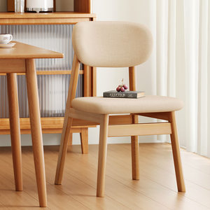 家用餐椅实木椅子靠背餐桌椅现代简约餐厅吃饭凳子商用茶桌书桌椅