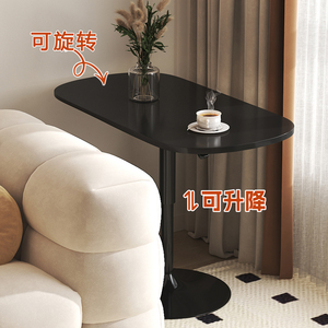 北欧家用客厅沙发防爆铁艺边几岩板创意茶几现代简约小桌子置物桌