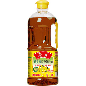 鲁花低芥酸特香菜籽油2L食用油非转压榨小瓶家用炒菜油宿舍健康油