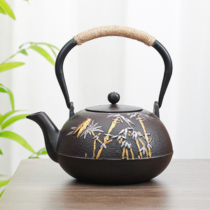 围炉煮茶铸铁茶壶泡茶家用焖茶壶烧水壶电陶炉茶具套装闷泡壶单壶