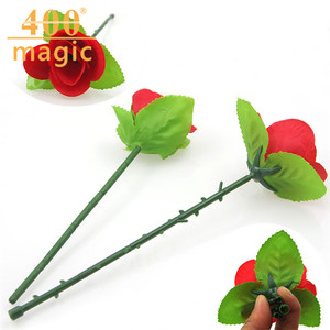 折叠玫瑰 空手出玫瑰花 情人节专用魔术道具花类魔术玩具