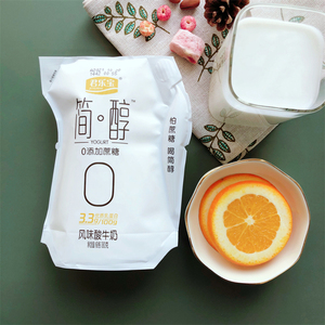 君乐宝简醇酸奶0蔗糖无蔗糖非脱脂无添加原味非低脂益生菌发酵乳