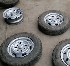 包邮二手12寸轮毂面包车五菱兴旺备胎总成155r12轮胎带圈拆车铁锅
