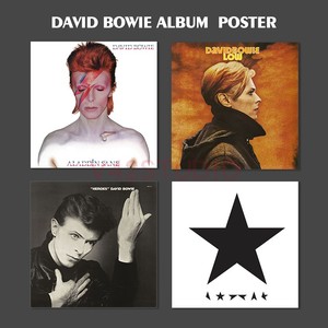 自制海报 davidbowie大卫鲍伊专辑封面blackstar宝爷家居装饰欧美
